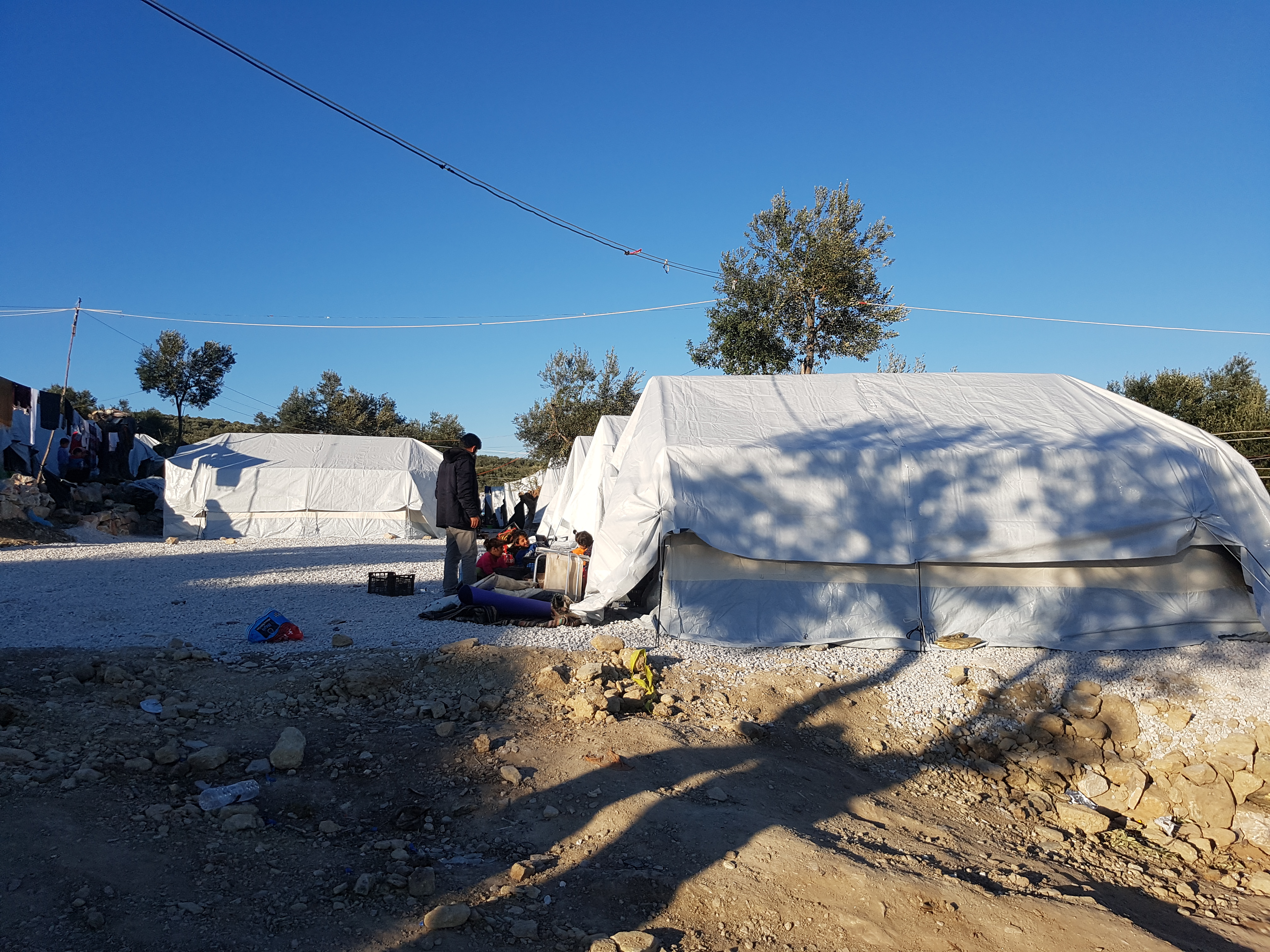 Tents at Moria Camp, Greece